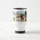 Create Your Own Custom 12 Photo Collage Reisebecher (Mittel)
