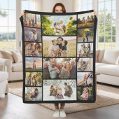 Create Your Own Custom 16 Photo Collage Fleecedecke