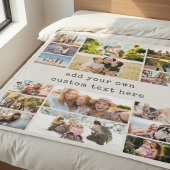 Create Your Own Custom 16 Photo Collage Fleecedecke