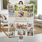 Create Your Own Custom 16 Photo Collage Fleecedecke