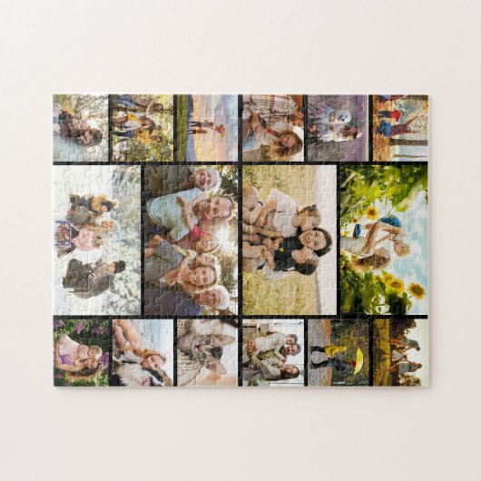 Create Your Own Custom 16 Photo Collage Puzzle (Horizontal)