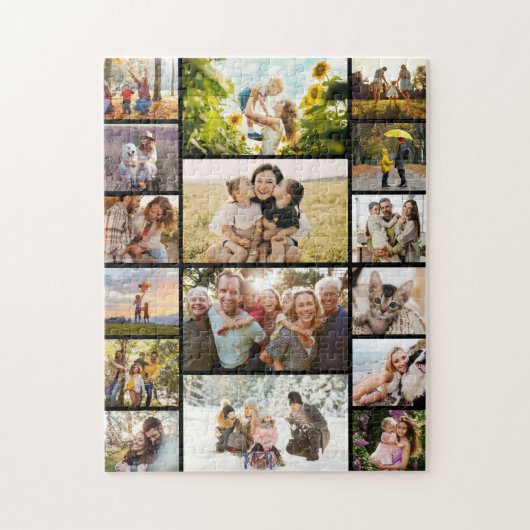 Create Your Own Custom 16 Photo Collage Puzzle (Vertikal)