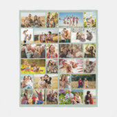 Create Your Own Custom 24 Photo Collage Fleecedecke (Vorderseite)