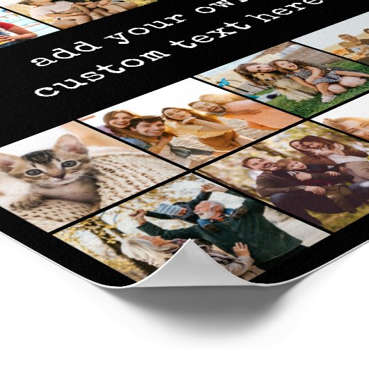 Create Your Own Custom 25 Photo Collage Poster (Ecke)