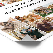 Create Your Own Custom 25 Photo Collage Poster (Ecke)