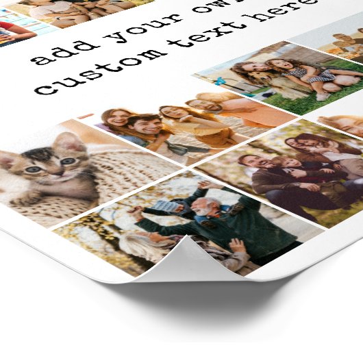 Create Your Own Custom 25 Photo Collage Poster (Ecke)