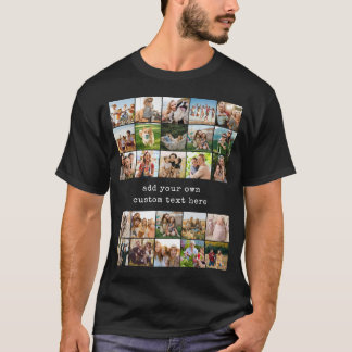 Create Your Own Custom 25 Photo Collage T-Shirt