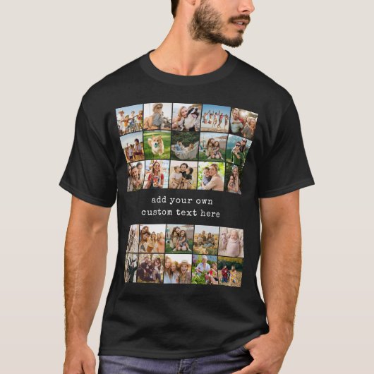 Create Your Own Custom 25 Photo Collage T-Shirt (Vorderseite)