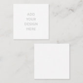 Create Your Own Custom 2.5" x 2.5" Matte Quadratische Visitenkarte (Vorne/Hinten)