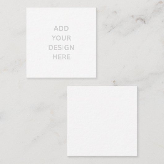 Create Your Own Custom 2.5" x 2.5" Matte Quadratische Visitenkarte (Vorne/Hinten)