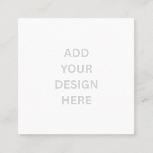 Create Your Own Custom 2.5" x 2.5" Matte Quadratische Visitenkarte (Vorderseite)