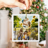 Create Your Own Custom 2 Photo Christmas Keramikornament