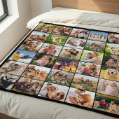 Create Your Own Custom 30 Photo Collage Fleecedecke