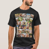 Create Your Own Custom 30 Photo Collage T-Shirt (Vorderseite)