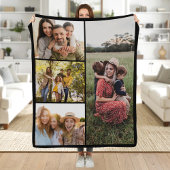 Create Your Own Custom 4 Photo Collage Fleecedecke