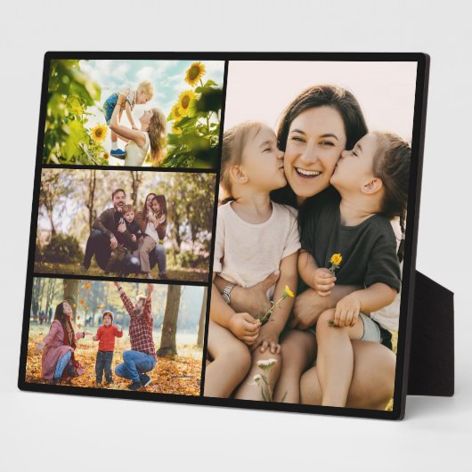 Create Your Own Custom 4 Photo Collage Fotoplatte (Seite)