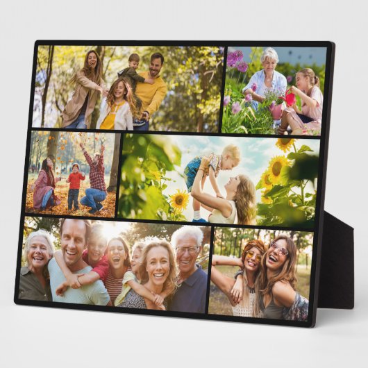 Create Your Own Custom 6 Photo Collage Fotoplatte (Seite)