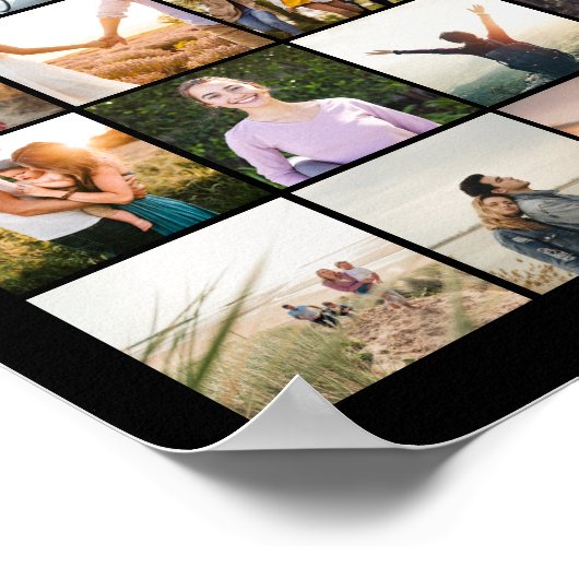 Create Your Own Custom 79 Photo Collage Poster (Ecke)