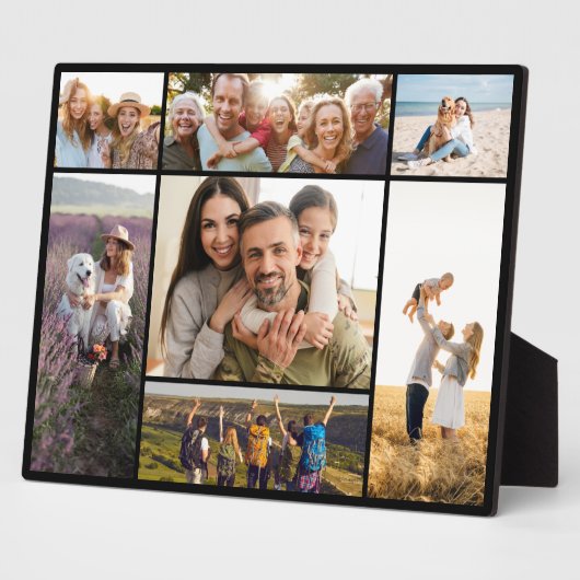 Create Your Own Custom 7 Photo Collage Fotoplatte (Seite)