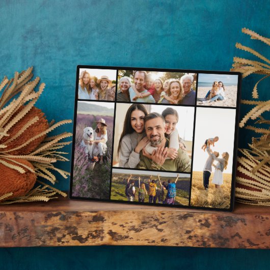 Create Your Own Custom 7 Photo Collage Fotoplatte (Seite)