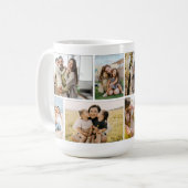 Create Your Own Custom 8 Photo Collage Kaffeetasse (Vorderseite Links)