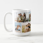 Create Your Own Custom 8 Photo Collage Kaffeetasse (Links)