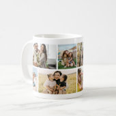 Create Your Own Custom 8 Photo Collage Kaffeetasse (Vorderseite Links)
