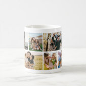 Create Your Own Custom 8 Photo Collage Kaffeetasse (Mittel)