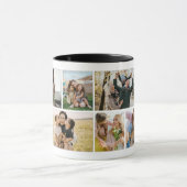 Create Your Own Custom 8 Photo Collage Tasse (Zentrum)