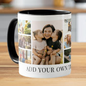 Create Your Own Custom 8 Photo Collage Tasse