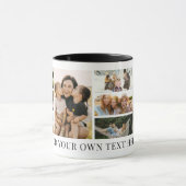 Create Your Own Custom 8 Photo Collage Tasse (Zentrum)