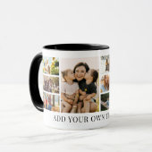 Create Your Own Custom 8 Photo Collage Tasse (Vorderseite Links)