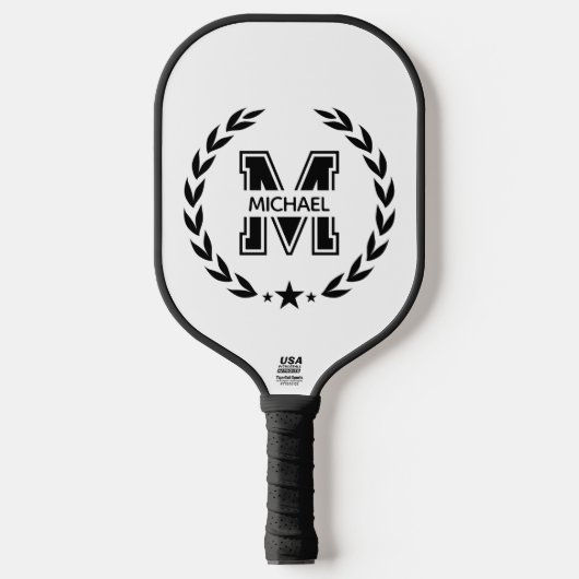 Create Your Own Custom Branded Monogram Pickleball Schläger (Vorderseite)