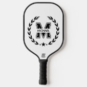 Create Your Own Custom Branded Monogram Pickleball Schläger (Rückseite)