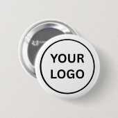 Create Your Own Custom Business Logo2¼ Inch Button (Vorne & Hinten)