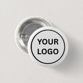 Create Your Own Custom Business Logo 1¼ Inc Button (Vorne & Hinten)