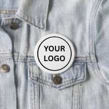 Create Your Own Custom Business Logo 3 Inch Button