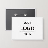 Create Your Own Custom Business Logo Button (Vorderseite/Rückseite)