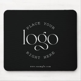Create Your Own Custom Business Logo Modern Black Mousepad
