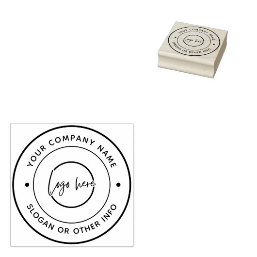Create Your Own Custom Business Logo Rubber Stamp Gummistempel (Stempel)