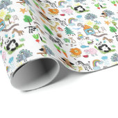 Create Your Own Custom Children drawings Cute Geschenkpapier (Rolleneckpunkt)