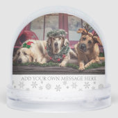 Create Your Own Custom Christmas Photo Schneekugeln (Rückseite)