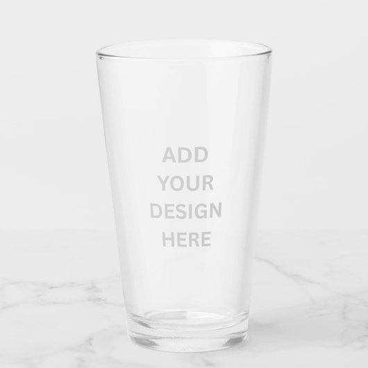 Create Your Own Custom Design 16oz Glass Tumbler (Vorderseite)