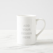 Create Your Own Custom Design Bone China Mug Porzellantasse (Rechts)