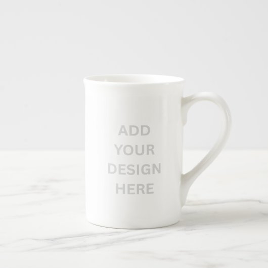 Create Your Own Custom Design Bone China Mug Porzellantasse (Rechts)