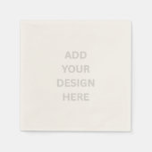 Create Your Own Custom Design Ecru Cocktail Paper  Serviette (Vorderseite)