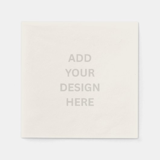 Create Your Own Custom Design Ecru Cocktail Paper  Serviette (Vorderseite)