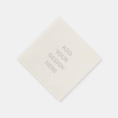 Create Your Own Custom Design Ecru Cocktail Paper  Serviette (Ecke)