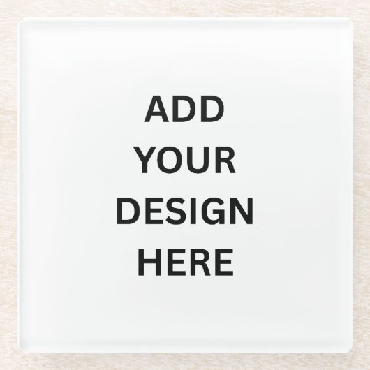 Create Your Own Custom Design Glass Coaster Glasuntersetzer (Vorderseite)