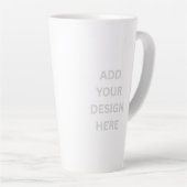 Create Your Own Custom Design Large 17oz Latte Mug Milchtasse (Rechte Ecke)